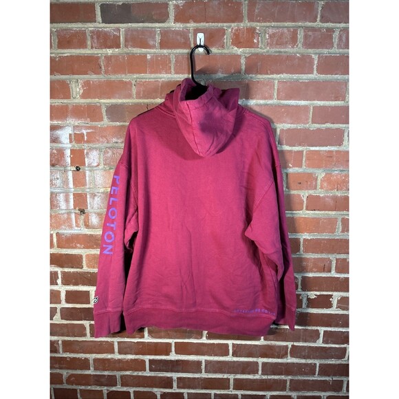 Peloton Official Hoodie Red/Purple Classic Comfortable Logo Adult Size XL - Picture 6 of 7